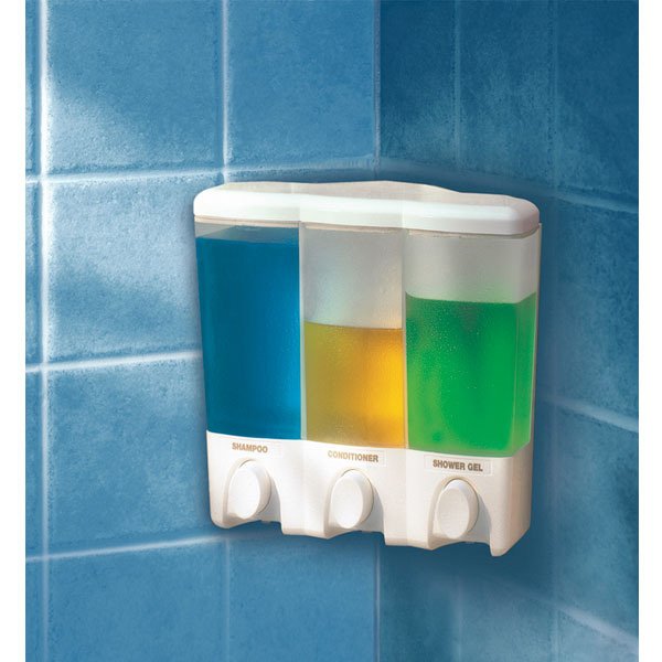 Triple soap store dispenser