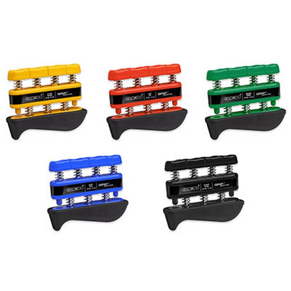 CanDo GripMaster hand/finger exerciser, set of 5 (1 eayellow through
