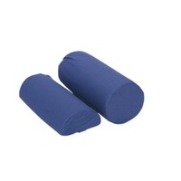 Show product details for Roll Pillow - Full Round, with removable navy blue cotton/poly cover, 10.75" x 4.75", Choose Quantity