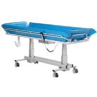 Show product details for Bariatric Shower Trolley with Removable Battery