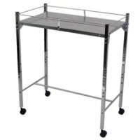 Show product details for MRI Utility Table with Top Shelf and Rails, Choose Size