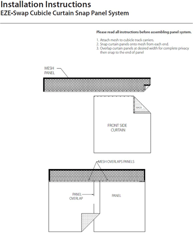 EZE Swap Curtain Instructions