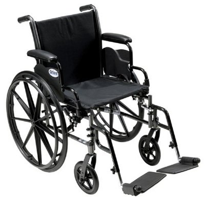 Drive Medical Cruiser III Wheelchair, 20" with Removable Desk Arms