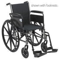 Show product details for Drive Medical Cruiser III Wheelchair, 18" with Removable Full Arms