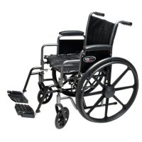 Show product details for 18" Wide Everest & Jennings Traveler SE Plus Wheelchair Fixed Full Arms