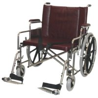 Show product details for 26" Wide Non-Magnetic MRI Heavy Duty Wheelchair - Detachable Arms