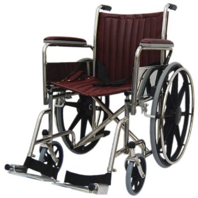 18" Wide Non-Magnetic MRI  Wheelchair - Detachable Arms
