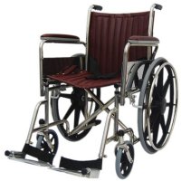 Show product details for 18" Wide Non-Magnetic MRI  Wheelchair - Detachable Arms