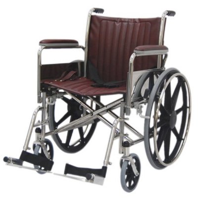 20" Wide  Non-Magnetic MRI Wheelchair - Detachable Arms