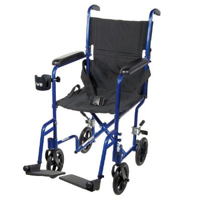 Drive Medical 17" Wide Aluminum Transport Chair