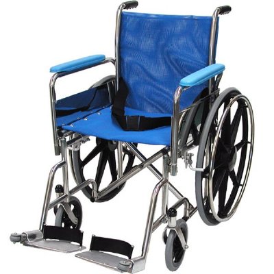 18" Wide Pool Wheelchair Removable Full Arms, Fixed Footrest