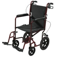 Show product details for Drive Medical 19" Wide Expedition Aluminum Transport Chair - 12" Rear Wheels