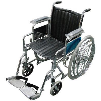 18" Wide  X 16" Deep Right Handed Wheelchair, 24" Rear Wheels, Black Upholstery