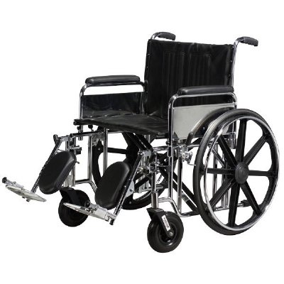 Drive Medical Sentra Heavy Duty Wheelchair - 24" Wide x 18" Deep - Detachable Desk Arms