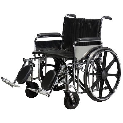 Drive Medical Sentra Heavy Duty Wheelchair 20" Wide x 18" Deep - Detachable Desk Arms