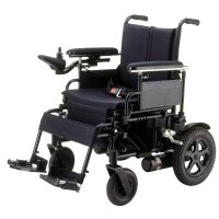 Show product details for Drive Medical Cirrus Power Wheelchair - 18" Wide - Flip-Back Full-Length Arms - Footrests