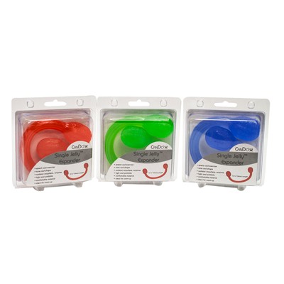 CanDo Jelly Expander Single Exerciser - 3-piece set (red, green, blue)