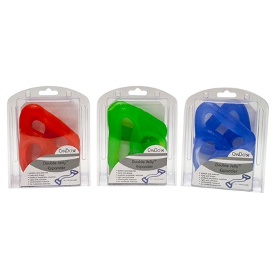 CanDo Jelly Expander Double Exerciser - 3-piece set (red, green, blue)