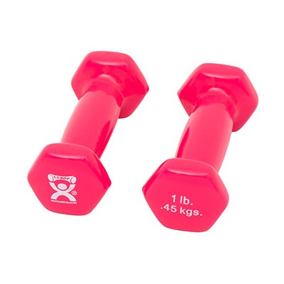 CanDo vinyl coated dumbbell -  Choose Size