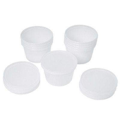 containers and lids ONLY for 1 lb putty (10 each)