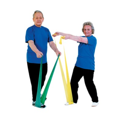TheraBand exercise band - 30 x 5 foot piece dispenser, Choose Resistance