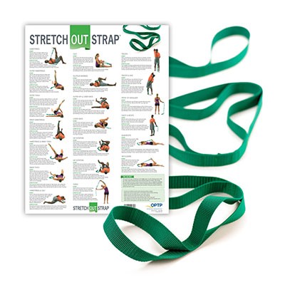 Stretch Out Strap with Stretching Exercise Poster