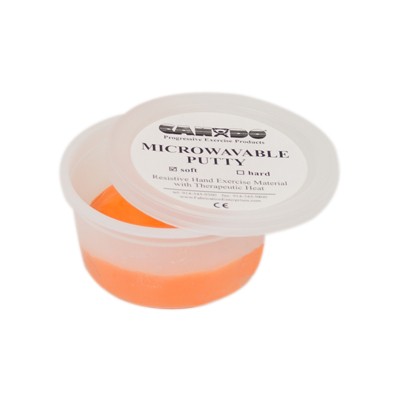 CanDo Microwavable Theraputty Exercise Material - Orange - Soft, Choose Size