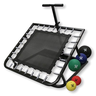 CanDo Square Ball Rebounder, 5-Piece Set (1 ea: 2, 4, 7, 11, 15 lb.), Rack Option