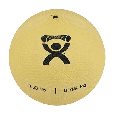 CanDo, Soft and Pliable Medicine Ball, 5" Diameter, Choose Size