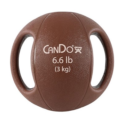 CanDo, Molded Dual Handle Medicine Ball, Choose Size