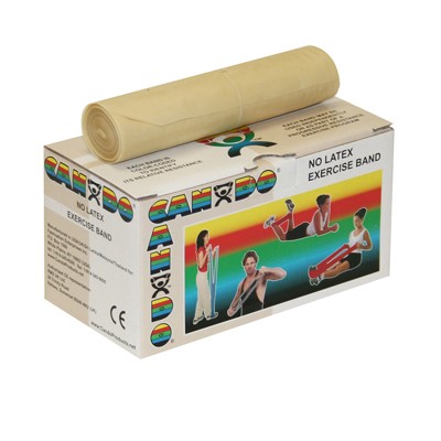 CanDo Latex Free Exercise Band - 6 yard roll - Choose Resistance