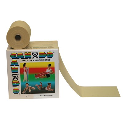 CanDo Latex Free Exercise Band - 50 yard roll - Choose Resistance