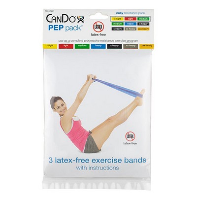 CanDo Latex-Free Exercise Band - PEP Pack - Choose Difficulty