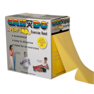 CanDo Latex Free Exercise Band - 100 yard Perf 100 roll - Choose Resistance