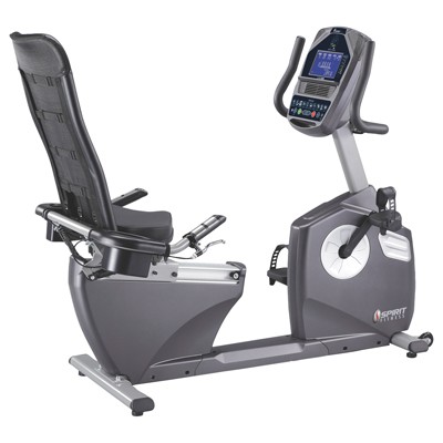 Spirit, XBR95 Recumbent Bike, 57" x 30" x 50"