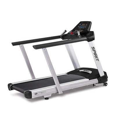 Spirit, CT800 Treadmill with Medical Handrails, 84" x 35" x 57"