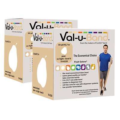 Val-u-Band Resistance Bands, Dispenser Roll, 100 Yds Choose Level