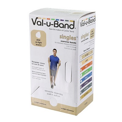 Val-u-Band Resistance Bands, Pre-Cut Strip, 5', Choose Level