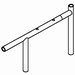 Show product details for Detchable Full Length Adjustable Height Arm, E&J, Left