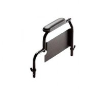 Show product details for Conventional Fixed Height Desk Length Arm Assembly, Black Frame, Right, Color Choice