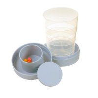 Show product details for Collapsible Drinking Cup with Pill Container