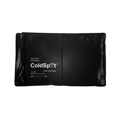 Relief Pak ColdSpot Black Urethane Pack - half size - 7" x 11"