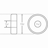 Bearing, for Rear Wheels, 7/16" ID x 1-3/8" OD