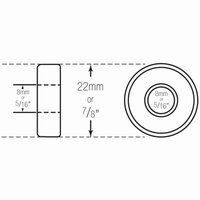 Wheelchair Bearing Metric or SAE for Front Wheel