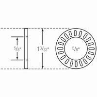 Wheelchair Needle Thrust Bearing 5/8 ID x 1 3/32 OD