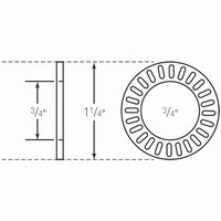 Wheelchair Needle Thrust Bearing 3/4 ID x 1 1/4 OD