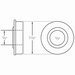Show product details for Wheelchair Bearing for Rear Wheels 5/8" ID x 1 3/8" OD with Flange