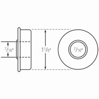 Bearing Flange 7/16' x 1 1/8"