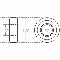 Bearing Non Flange 1/2" x 1 1/8"