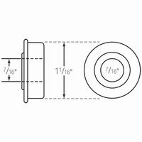 Bearing Flange 7/16" x 1 1/16"